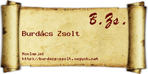 Burdács Zsolt névjegykártya